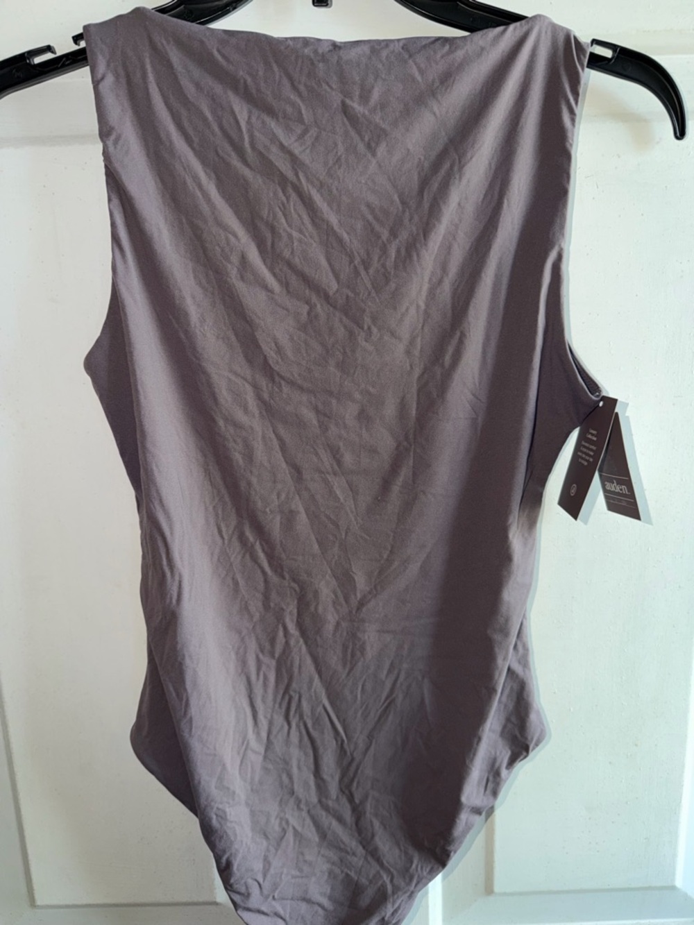 Auden Sleeveless Scoop-Back Bodysuit size L NWT